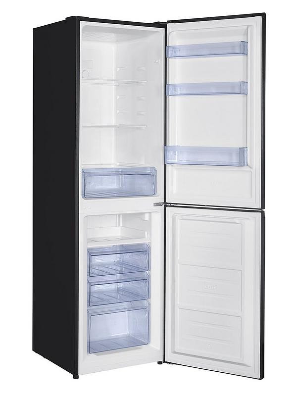 Swan SR156120B 55cm Wide, Total No Frost, 50/50 split Fridge Freezer - Black - Image 3